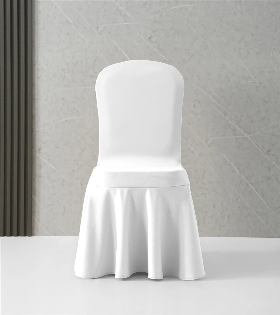 Restaurant Thick Jazz Ironless Chair Cover